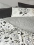 L'essentiel linge de maison Meresa Negro Juego de Fundas para Edredón Doble Ranforce de 145 Hilos